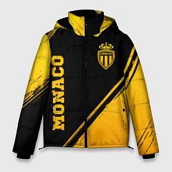 Куртка зимняя мужская Monaco - gold gradient вертикально, цвет: 3D-черный