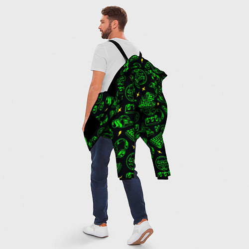 Мужская зимняя куртка Компьютерные принадлежности / 3D-Черный – фото 5