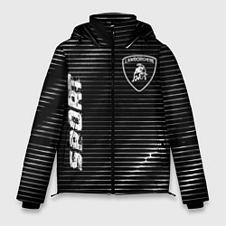 Куртка зимняя мужская Lamborghini sport metal, цвет: 3D-черный