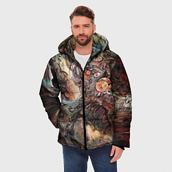 Куртка зимняя мужская Бесконечный хаос, цвет: 3D-светло-серый — фото 2