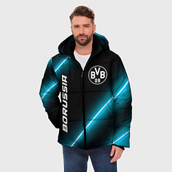 Куртка зимняя мужская Borussia неоновые лампы, цвет: 3D-черный — фото 2