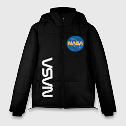 Куртка зимняя мужская NASA logo usa space, цвет: 3D-черный