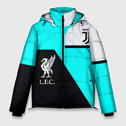 Куртка зимняя мужская Juventus x Liverpool geometry, цвет: 3D-черный