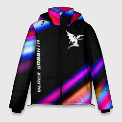 Куртка зимняя мужская Black Sabbath neon rock lights, цвет: 3D-черный