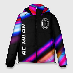 Куртка зимняя мужская AC Milan speed game lights, цвет: 3D-черный