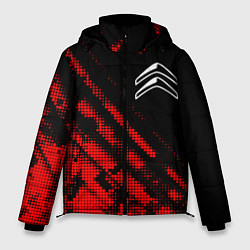 Куртка зимняя мужская Citroen sport grunge, цвет: 3D-красный
