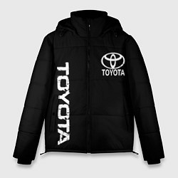 Куртка зимняя мужская Toyota logo white steel, цвет: 3D-красный