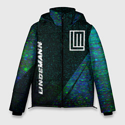 Куртка зимняя мужская Lindemann glitch blue, цвет: 3D-черный