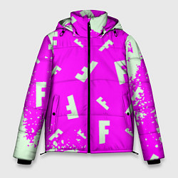 Куртка зимняя мужская Fortnite pattern pink, цвет: 3D-красный