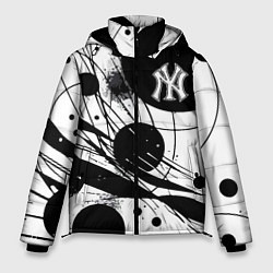 Мужская зимняя куртка New York Yankees baseball team - abstraction