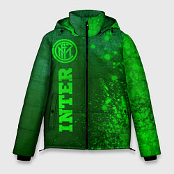 Куртка зимняя мужская Inter - green gradient по-вертикали, цвет: 3D-черный