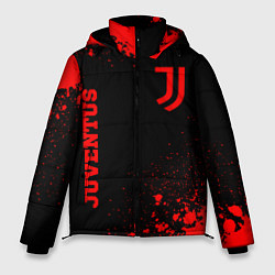 Куртка зимняя мужская Juventus - red gradient вертикально, цвет: 3D-черный