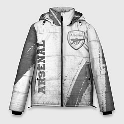 Куртка зимняя мужская Arsenal - white gradient вертикально, цвет: 3D-черный