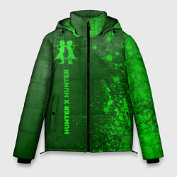 Куртка зимняя мужская Hunter x Hunter - green gradient по-вертикали, цвет: 3D-черный