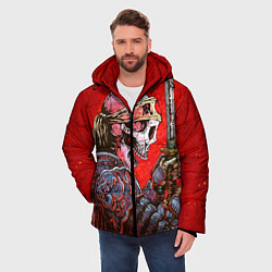 Куртка зимняя мужская Череп, цвет: 3D-красный — фото 2