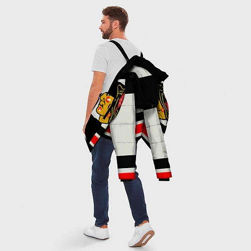 Мужская зимняя куртка Chicago Blackhawks / 3D-Черный – фото 5