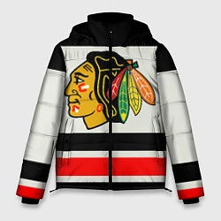 Куртка зимняя мужская Chicago Blackhawks, цвет: 3D-черный