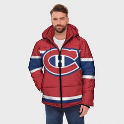 Куртка зимняя мужская Montreal Canadiens, цвет: 3D-черный — фото 2