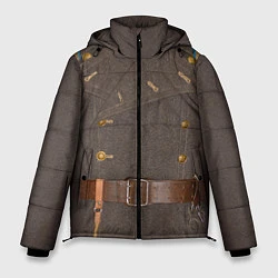 Куртка зимняя мужская Шинель, цвет: 3D-черный