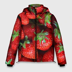 Куртка зимняя мужская Клубничная, цвет: 3D-красный