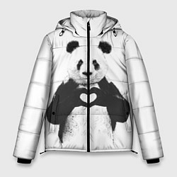Куртка зимняя мужская Panda Love, цвет: 3D-черный