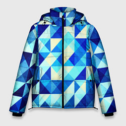 Мужская зимняя куртка Синяя геометрия