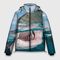 Куртка зимняя мужская Хищная акула, цвет: 3D-черный