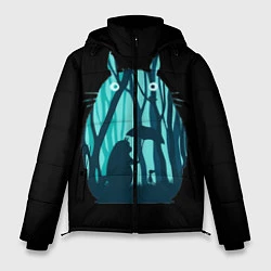 Куртка зимняя мужская Тоторо в лесу, цвет: 3D-черный