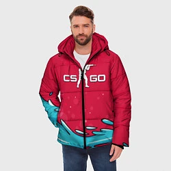Куртка зимняя мужская CS:GO Water Elemental, цвет: 3D-черный — фото 2