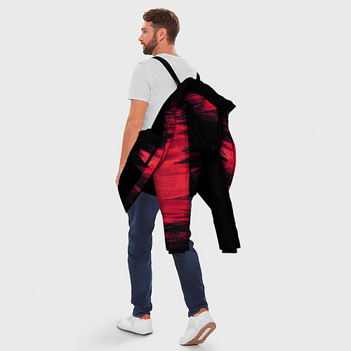 Мужская зимняя куртка Краска / 3D-Черный – фото 5