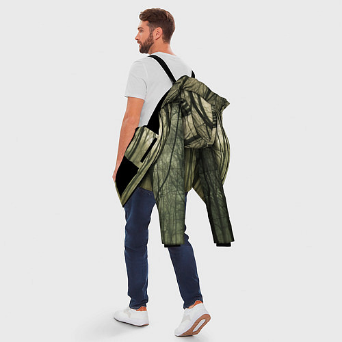 Мужская зимняя куртка Чарующий лес / 3D-Черный – фото 5
