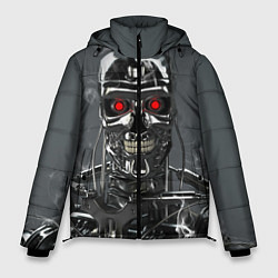 Куртка зимняя мужская Скелет Терминатора, цвет: 3D-черный