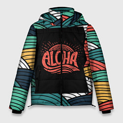 Куртка зимняя мужская Алоха, цвет: 3D-черный