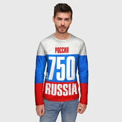 Лонгслив мужской Russia: from 750, цвет: 3D-принт — фото 2