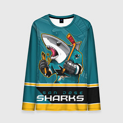 Лонгслив мужской San Jose Sharks, цвет: 3D-принт