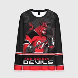 Лонгслив мужской New Jersey Devils, цвет: 3D-принт