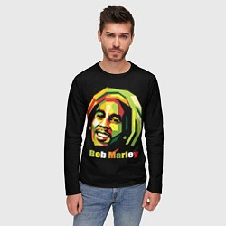 Лонгслив мужской Bob Marley Smile, цвет: 3D-принт — фото 2