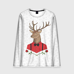 Лонгслив мужской Christmas Deer, цвет: 3D-принт