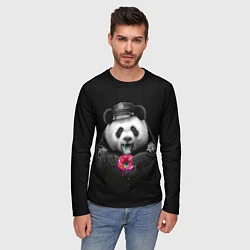 Лонгслив мужской Donut Panda, цвет: 3D-принт — фото 2