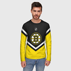 Лонгслив мужской NHL: Boston Bruins, цвет: 3D-принт — фото 2