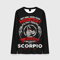 Мужской лонгслив I am a Scorpio