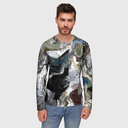 Лонгслив мужской Абстрактное искусство, цвет: 3D-принт — фото 2