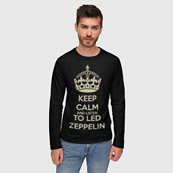 Лонгслив мужской Keep Calm & Led Zeppelin, цвет: 3D-принт — фото 2