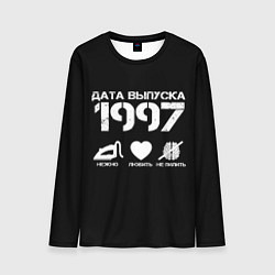 Лонгслив мужской Дата выпуска 1997, цвет: 3D-принт