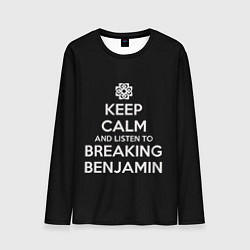 Лонгслив мужской Keep Calm & Breaking Benjamin, цвет: 3D-принт