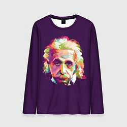 Лонгслив мужской Альберт Эйнштейн: Арт, цвет: 3D-принт