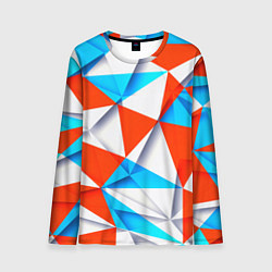 Лонгслив мужской Треугольники, цвет: 3D-принт