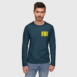 Лонгслив мужской FBI, цвет: 3D-принт — фото 2