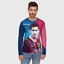 Лонгслив мужской Lionel Messi, цвет: 3D-принт — фото 2