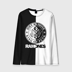 Лонгслив мужской Ramones B&W, цвет: 3D-принт